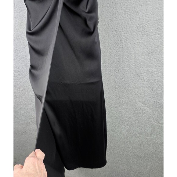 Express Slip Maxi Dress Womens M Black Wrap Adjustable Spaghetti Straps NWT - Picture 9 of 16